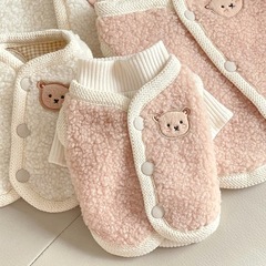 心のペットの服よりテディは熊のロック夏の小型の子犬の猫の猫の犬の秋冬服より厚い綿の服を着ます。