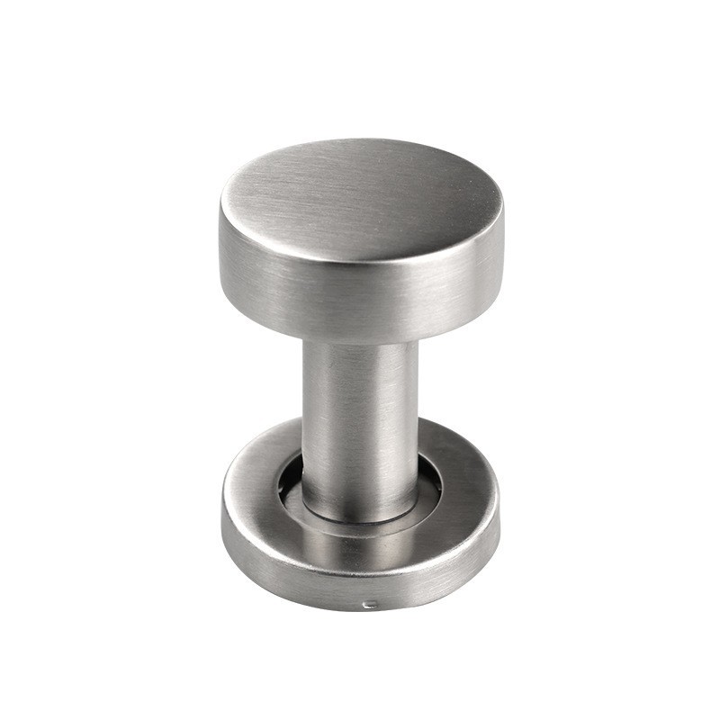 Personalizado 304 acero inoxidable redondo unilateral cerradura de puerta invisible sin llave unilateral cerradura puerta de madera dormitorio oculta cerradura de puerta oculta