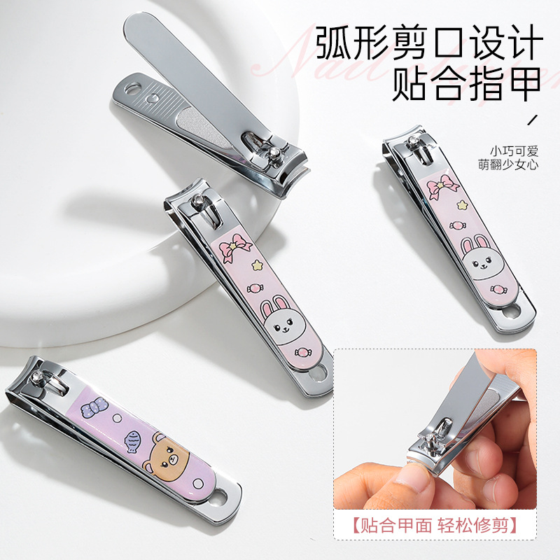 LMLTOP Kit de manicure 3 piezas de dibujos animados pinzas de uñas de piel muerta de manicure herramientas LLT19