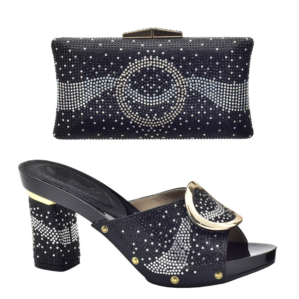 High Heels With Matching Handbag European Fashion Shoes Set_voghion.com