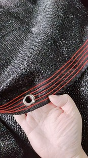 Cross-Border Export Thickeneded 18 Silk Transparent Thermal Insulation Rainproof Cloth with Edge and Buckle Black Sunshade Net