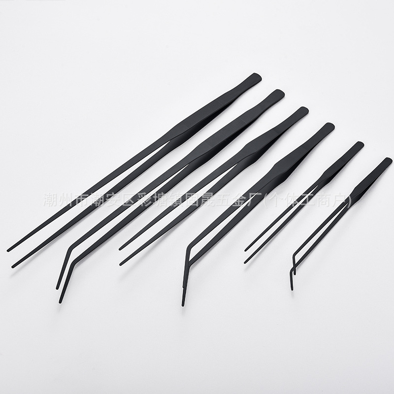 超长镊子不锈钢加长加厚取物夹子喂乌龟多肉园艺水草鱼缸工具蝎子