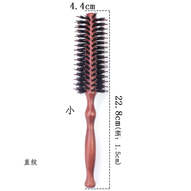 高品質の豚のたてがみの巻き髪の櫛のたてがみの静電気防止の形の木の櫛の葫芦の柄の髪の巻き髪の櫛の卸売り|undefined