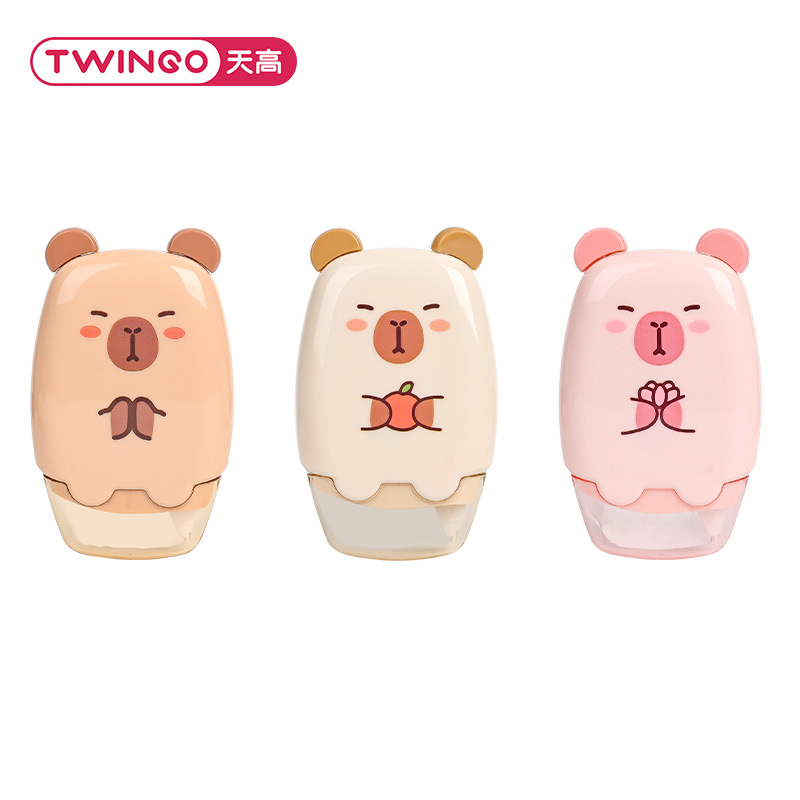 Cinturón de corrección creativo y encantador Capibara de alta capacidad, correa de corrección especial para estudiantes.