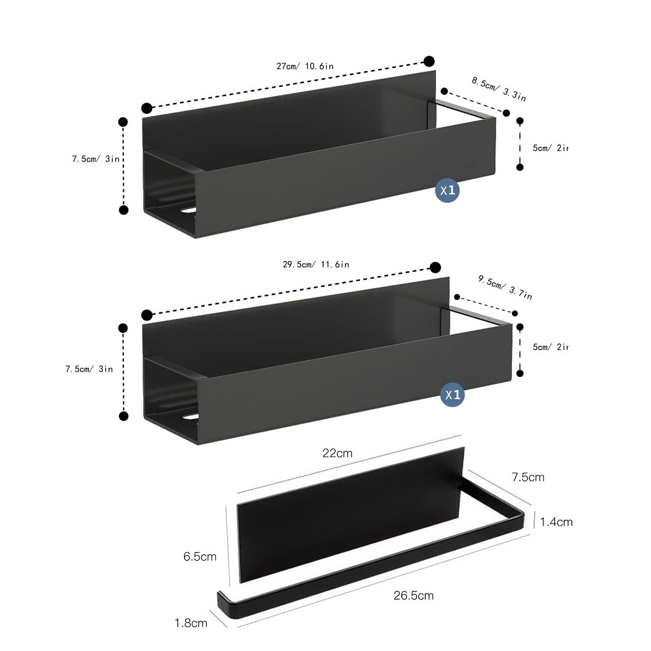 Estante de almacenamiento de imán lateral del refrigerador para almacenamiento de condimentos de cocina percha de almacenamiento móvil transfronterizo