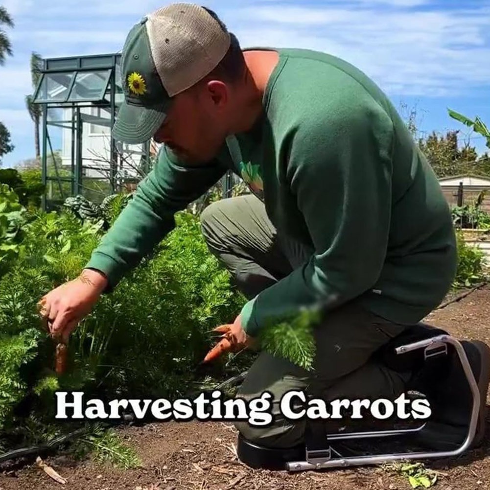 El nuevo asiento de rodillas MCulot de Amazon protege la rodilla para el trabajo agrícola
