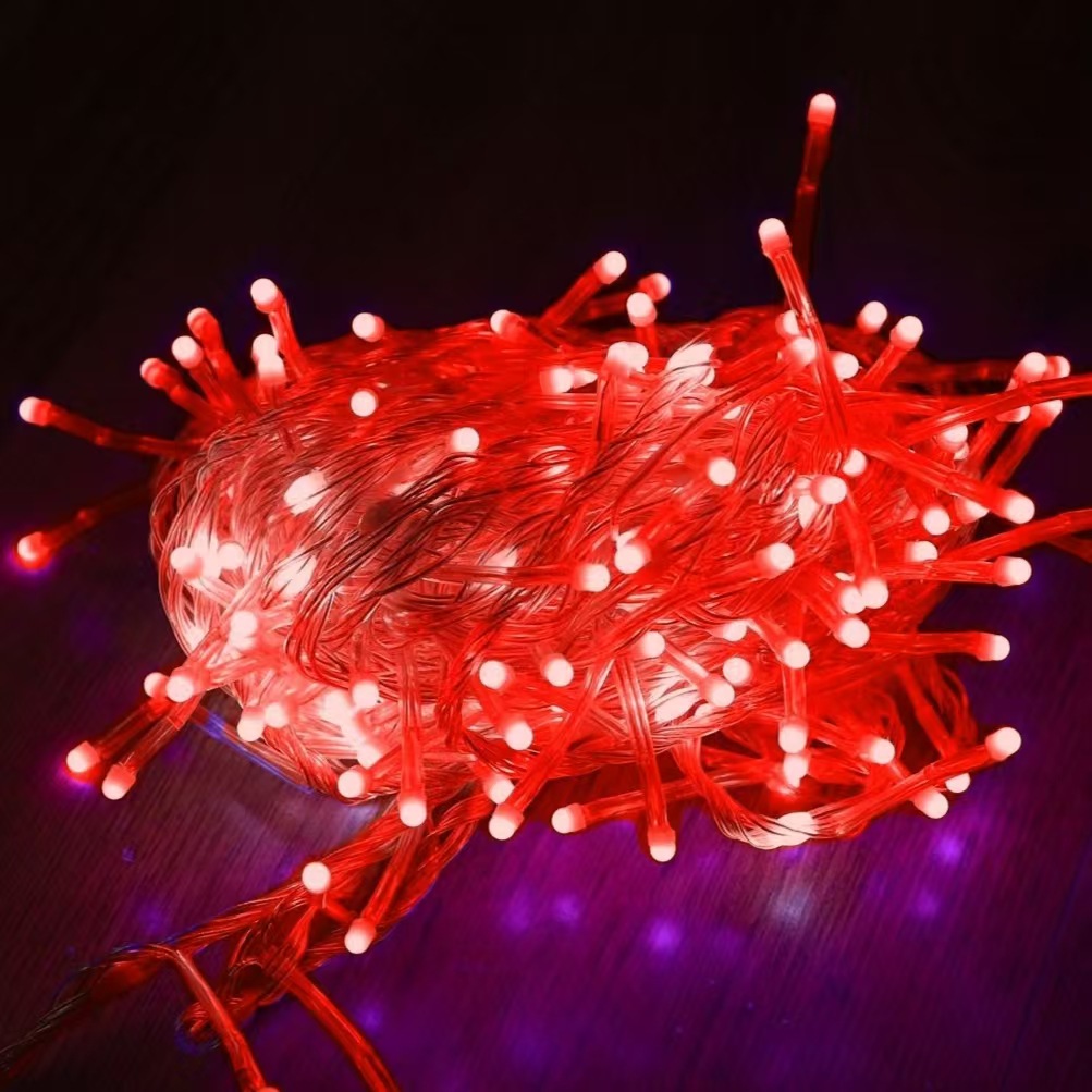 LED al por mayor flujo explosivo de agua línea de parpadeo estrella estrella de luz string brillante decoración impermeable de Navidad diseño de atmósfera de luz de color