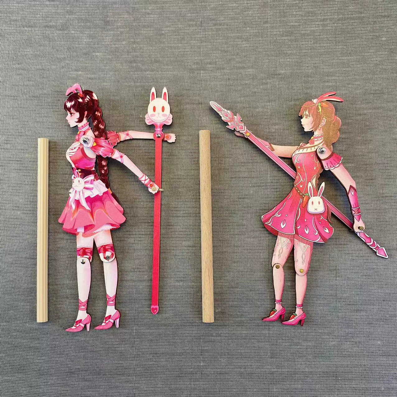 西游记带杆皮影中国特色工艺皮影戏道具孙悟空猪八戒哪吒皮影玩具