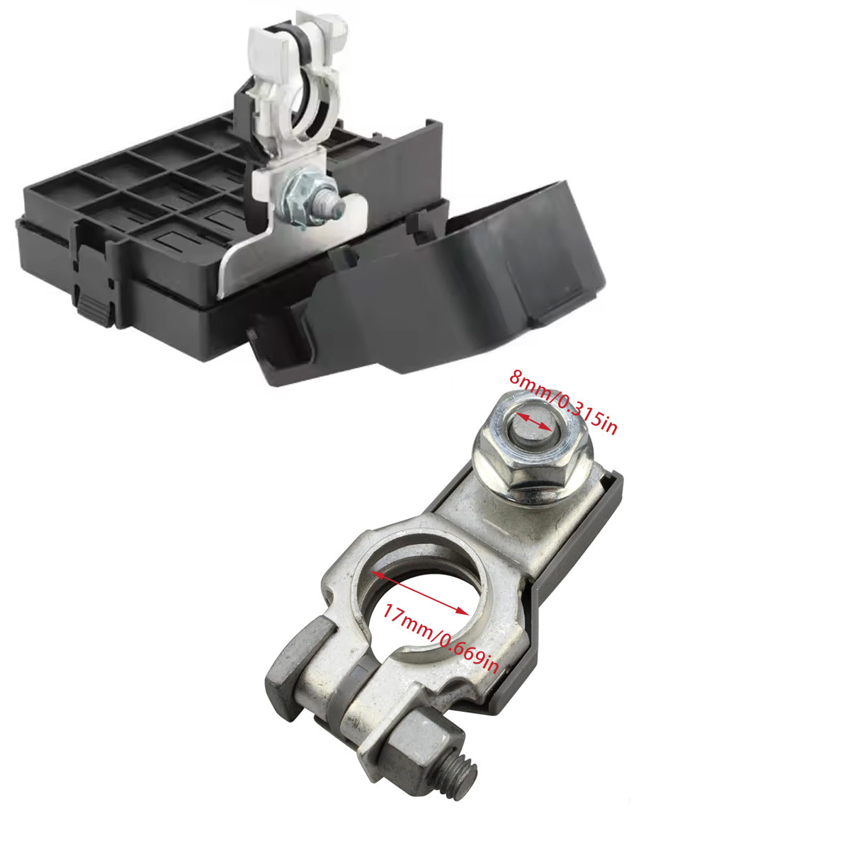 Cross-Border Hot-Selling Product: 5-Way Car Battery Fuse Box, Battery Clamp, Battery Terminal Distribution Strip Fuse Box