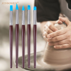 Clay tool soft tip 5-piece set of mark removal and retouching pens Silicone pen Clay clay fingerprint removal pottery tools wholesale