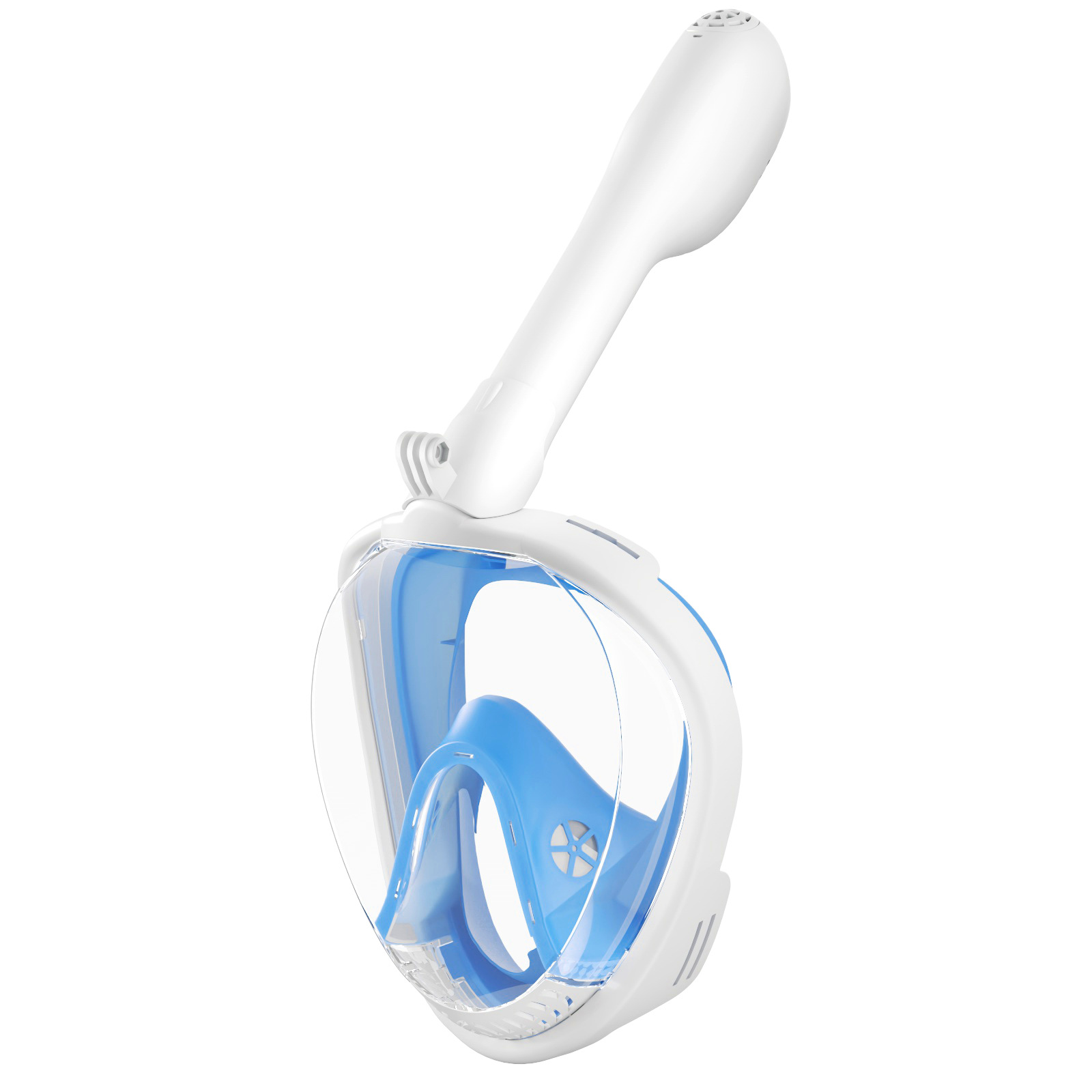 Fábrica al por mayor nueva máscara de buceo transfronteriza cara completa máscara de natación antivaho máscara de buceo seco completo