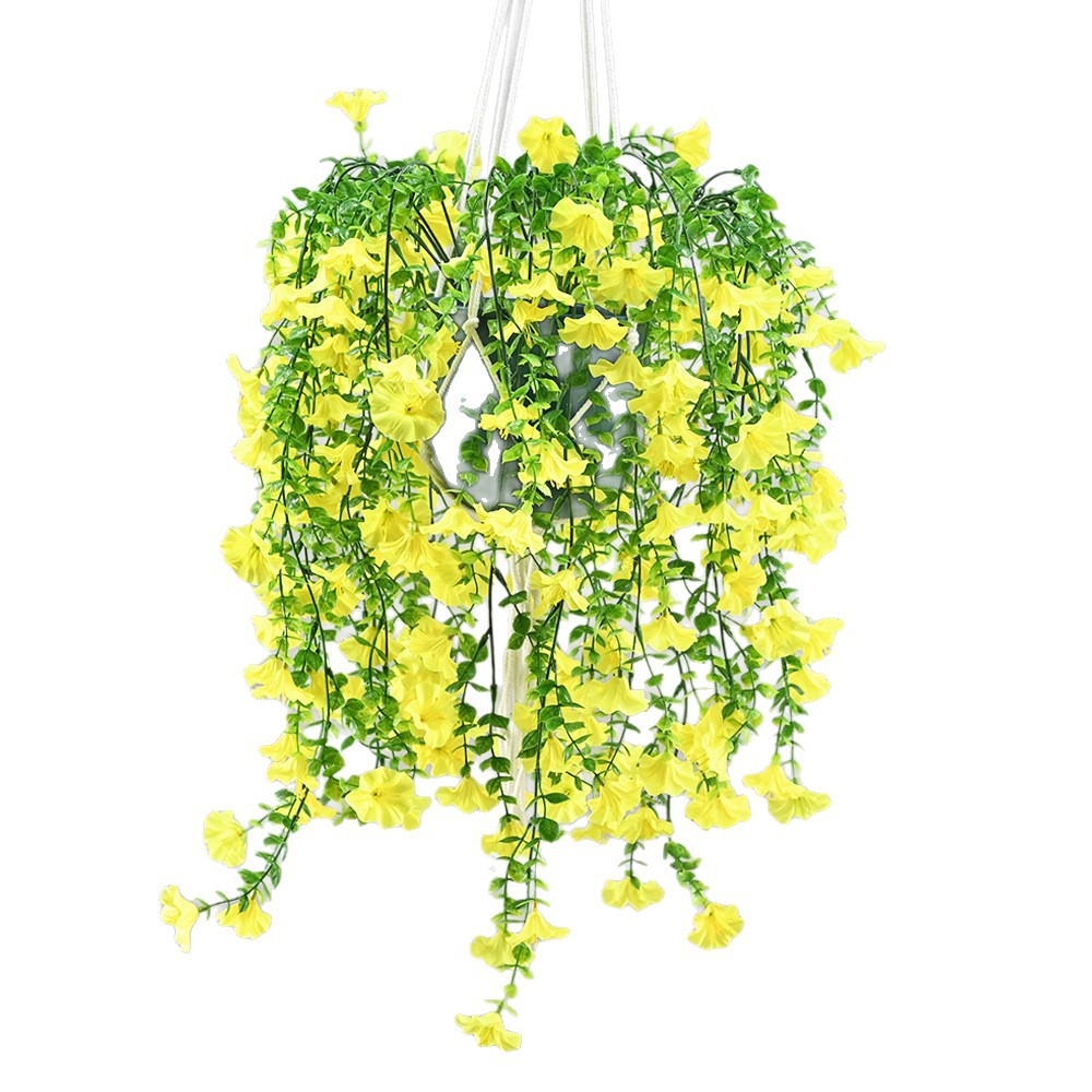 Flores artificiales, juego de 45 piezas de eucalipto y gloria de la mañana para decoración de bodas, decoración de pared, decoración interior y exterior de hoteles, ramo de flores artificiales. image 6