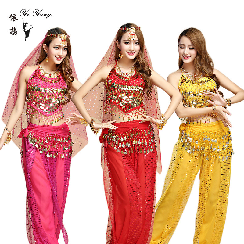 Belly Dance Costume New Indian Dance Performance Costume Dance Practice Costume Belly Dance Pepper Practice Set Belly Dance Costume New Indian Dance Performance Costume Dance Practice Costume Belly Dance Pepper Practice Set
