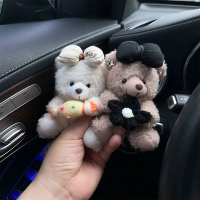 bear cute car stop lever: Car ornaments