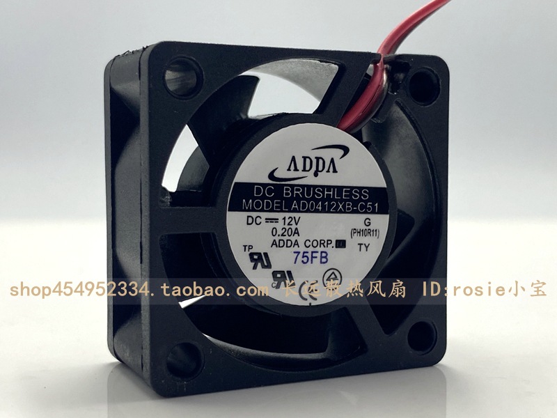 全新原装协憘 ADDA 4020 12V 0.2A AD0412XB-C51 4厘米散热风扇