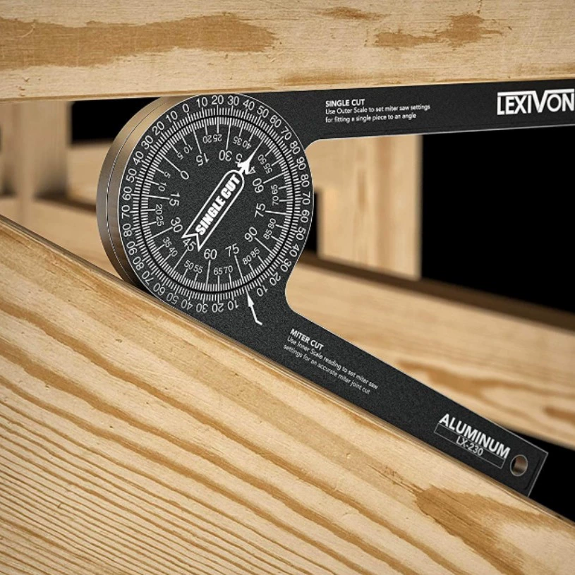 Резка для деревообработки локатор алюминиевого сплава угловой датчик 360 горизонтальный угловой шкала