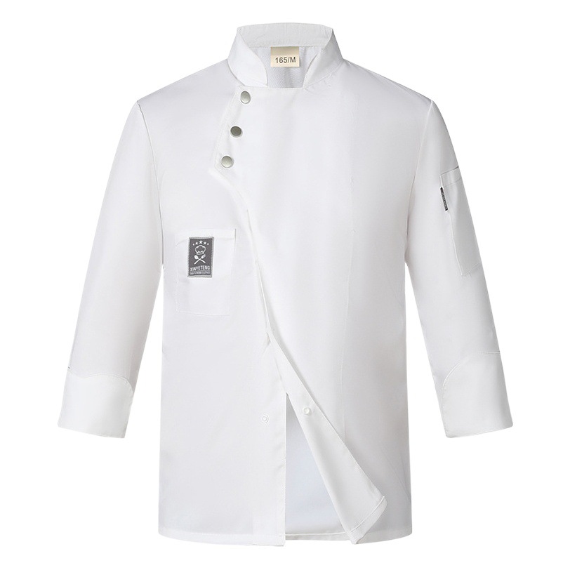 Ropa de chef, ropa de trabajo de manga larga, catering, restaurante, ropa de cocina, pastel de otoño e invierno, ropa de panadero, impresión personalizada