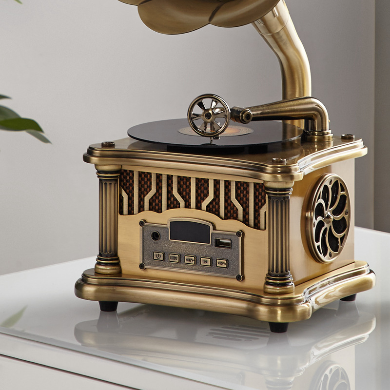 Paramount. Los Bella [Carga de patente de aleación] Mini gramófono de alta calidad Bluetooth