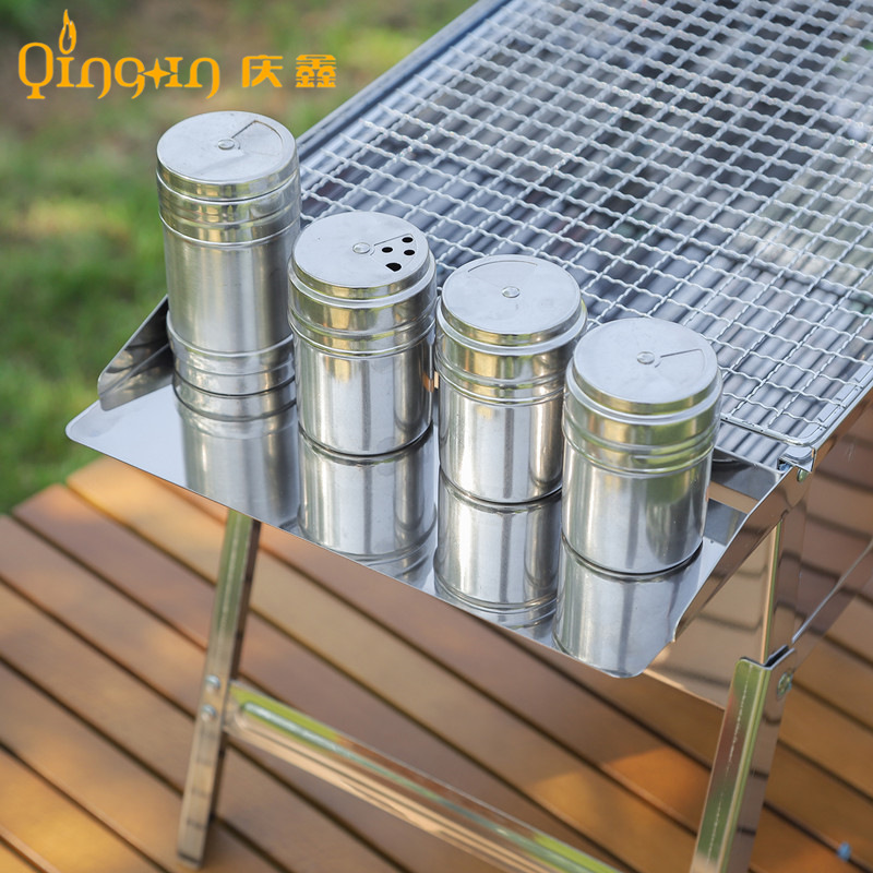 Fabricantes personalizados plegables al aire libre parrilla de barbacoa portátil carbón doméstico grueso pequeño horno de barbacoa de acero inoxidable