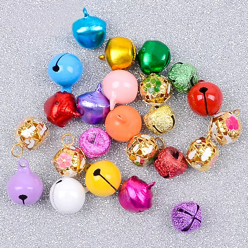 大小款铃铛节日礼品彩色铃铛手链项链饰品配件铃铛圣诞铃铛混合装