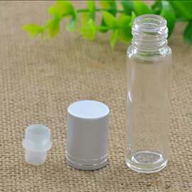 10ML厂家批发香水精油蒙砂透明磨砂滚珠旅行便携玻璃瓶分装瓶