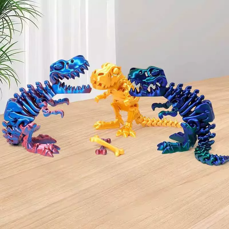 Dinosaur, skeleton, movable minifigure, Amazon, 3D