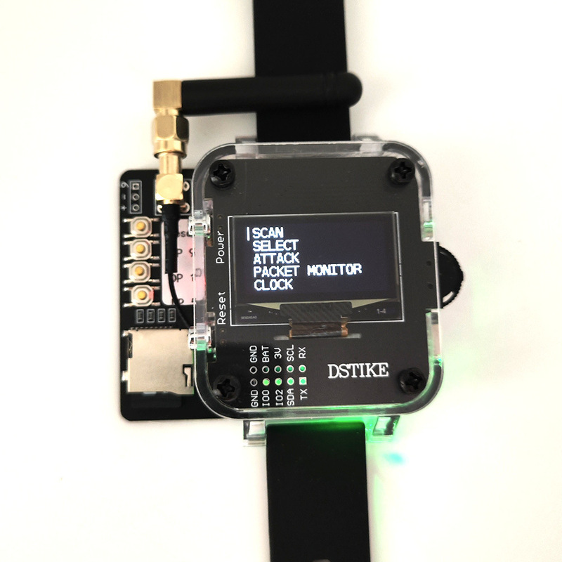 Deauther Watch Z |   Esp8266+Atmega32U4 Wifi+Badusb Hacker Watch