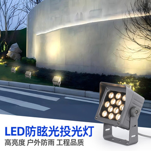 0-10V Dimmable Exterior Wall Spotlight Led Outdoor Waterproof Floodlight Wall Washer Tree Light Outdoor Garden