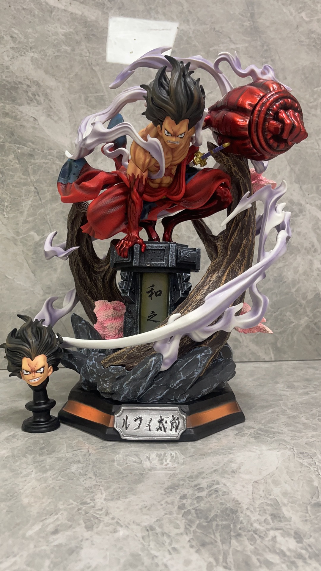 GK天瞳路飞 和之国 蛇人路飞 场景雕像 盒装手办