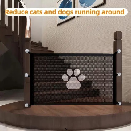 免打孔宠物隔断围栏狗狗隔离网折叠式狗狗门挡障碍安全防护网围栏