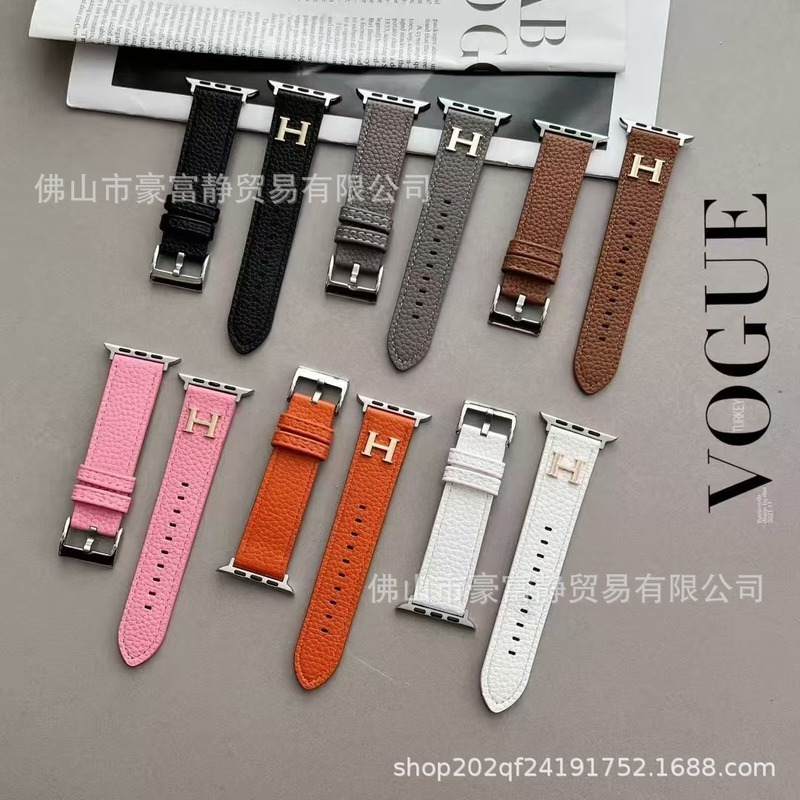 Apple watch ストラップ ライチ パターン applewatch7/8/S9/se Apple iwatch レザー ウルトラに適しています。|undefined