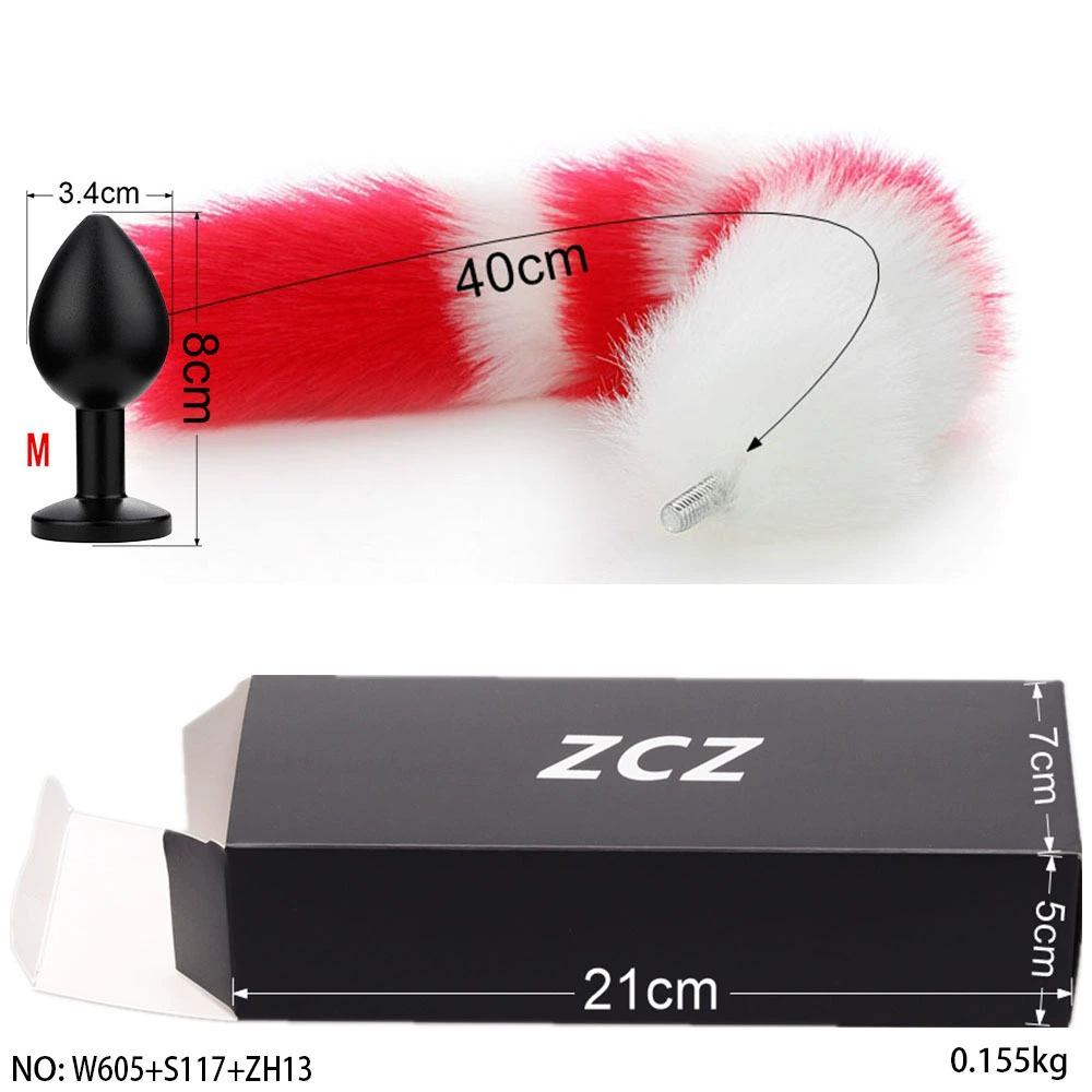 ZCZ [ detachable tail plug for men small size sex toy gay sex toy ]