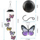 Cross-border new LED colorful butterfly hanging lamp outdoor waterproof garden wind chime lamp Villa courtyard butterfly chandelier