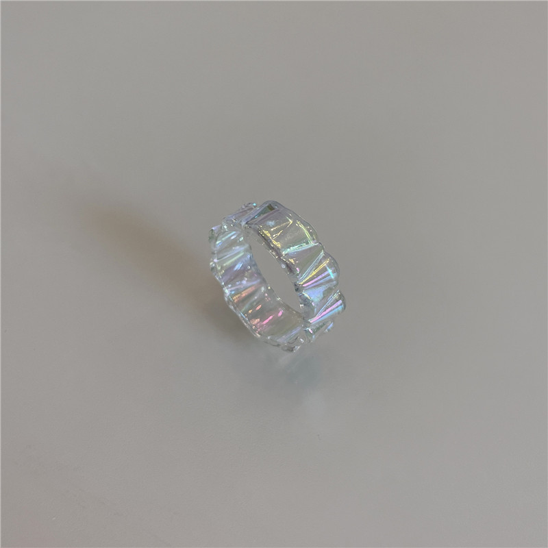 7g Weight Rings Classification One Size Ring Size 1 Piece Quantity Casual Occasion Acrylic Material Geometric, Flower Pattern All Seasons Season Women's Gender Cute, Modern Style, Sweet Style 1 Piece Cute Modern Style Sweet Geometric Flower Acrylic Women's Rings 7