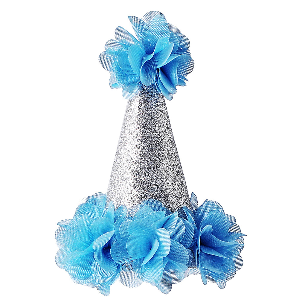 Tanpopo transfronterizo cumpleaños flor ins estilo floral mascota perro sombrero impreso ropa para mascotas