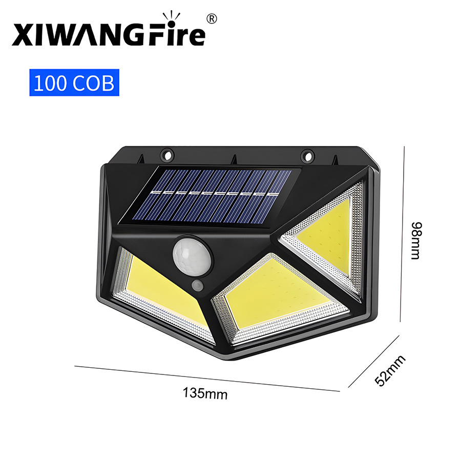 Venta caliente transfronteriza LED iluminación de jardín solar lámpara de pared inducción del cuerpo humano lámpara solar tipo de montaje en pared al aire libre