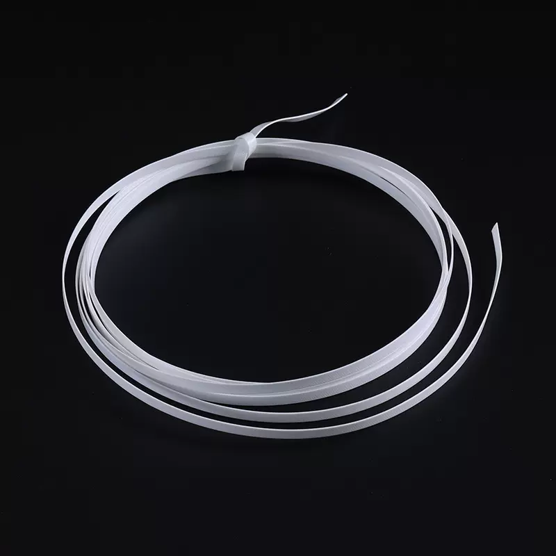 定制白色全塑鼻梁条5mm一次性口罩定型鼻梁线4mm双芯扎带口罩配件