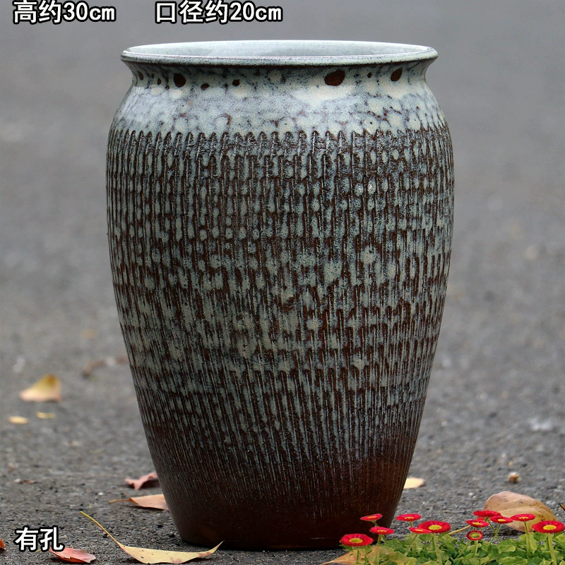 Breathable high boots, ceramic big flowerpot