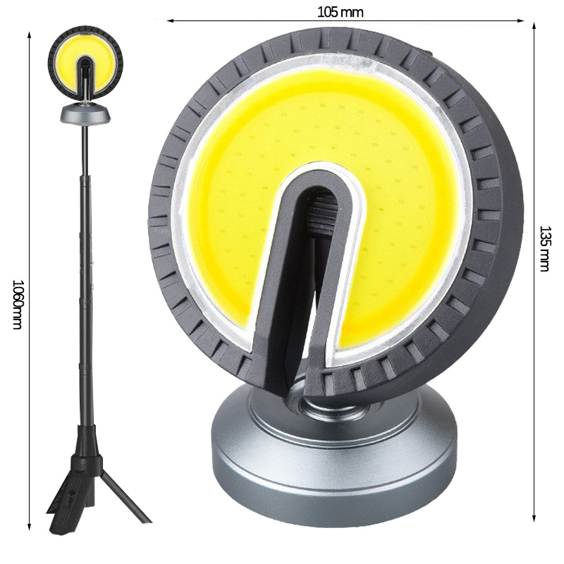Transfronterizos nueva lámpara de trabajo incorporada recargable lámpara de camping magnética fuerte al aire libre impermeable lámpara de camping solar multifuncional