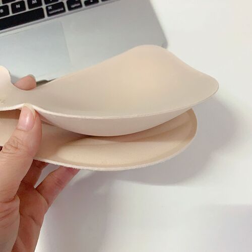 Superior Seamless Bra Pads, Ultra-Thin Breathable with Hollow Thick Pads, One-Piece Integrated Cup Nipple Pastel Latex Cotton for Women
