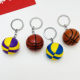 Simulation 4cm basketball keychain fashion car key chain bag pendant sports activity gift cross-border supply