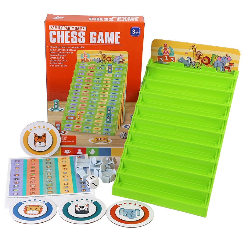Animal Checkers Game Digital Space Early Education Puzzle Parent-Child Interaction Tabletop Game Children's Toys Cross-Border
