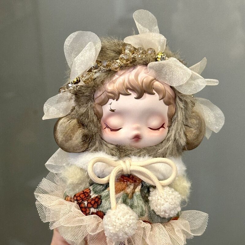 British Style Doll Clothes Vinyl Sp Doll Clothes Small Fragrance Second Generation Guangzhuyuan Green Angel Cotton Doll Clothes 15cm