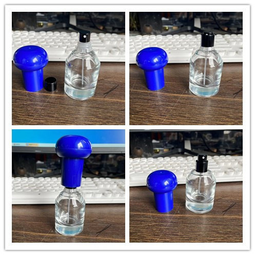 F114-卸売 30 ミリリットルバヨネット詰め替えボトルハイエンドガラススプレー香水ボトル空ボトルプッシュ式ポータブル木製カバー|undefined