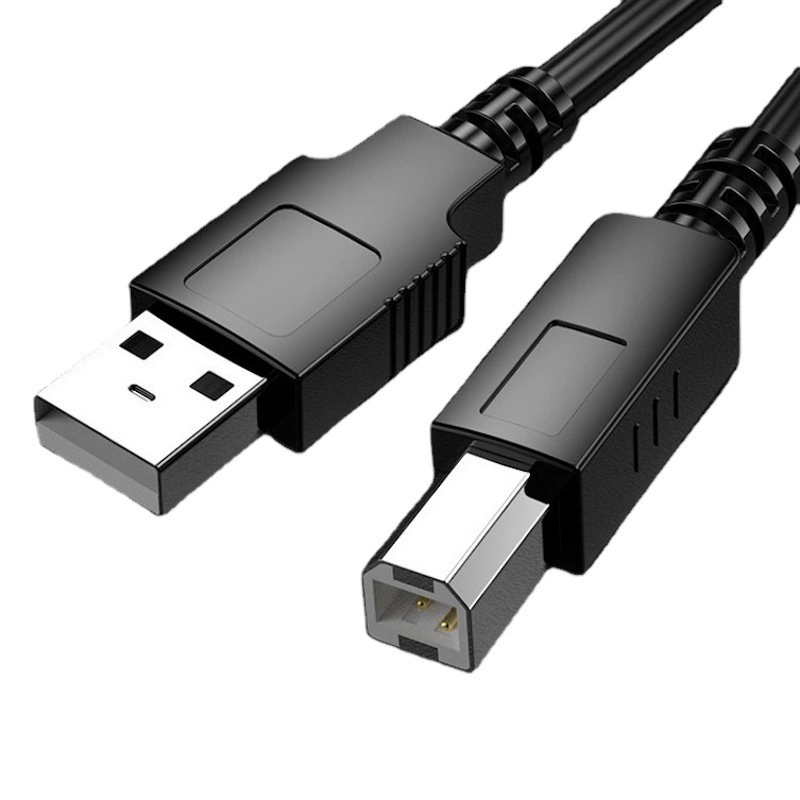 Линия подключения принтера USB2.0 A/B квадратная Чистая медь высокоскоростная Универсальная линия расширения передачи данных 3 метра печатная линия