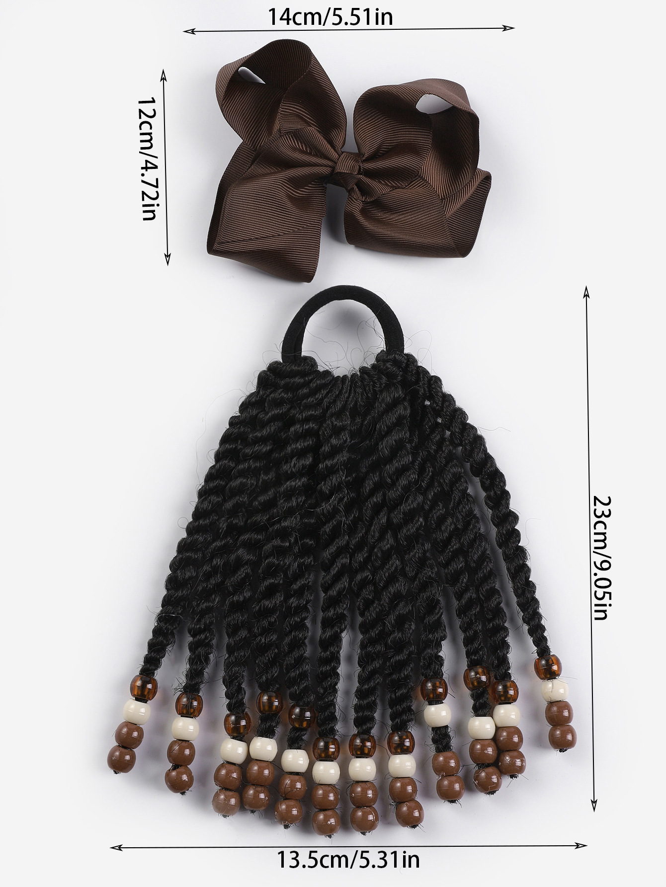 Nueva Amazon venta caliente para niños africanos pelucas de cola de caballo accesorios de pelucas negras para niños ponytail