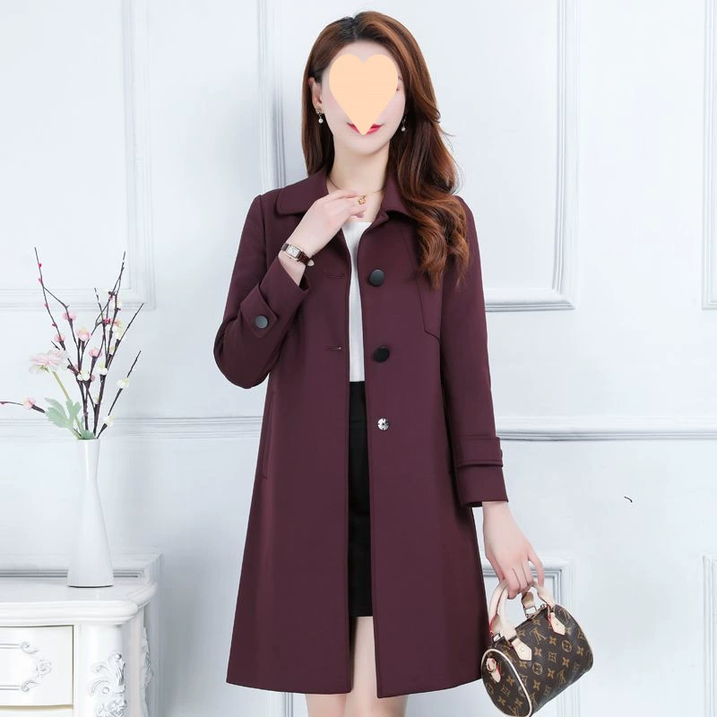 Тренч для мамы, осенняя куртка, plus size, в стиле вестерн, яркий броский стиль