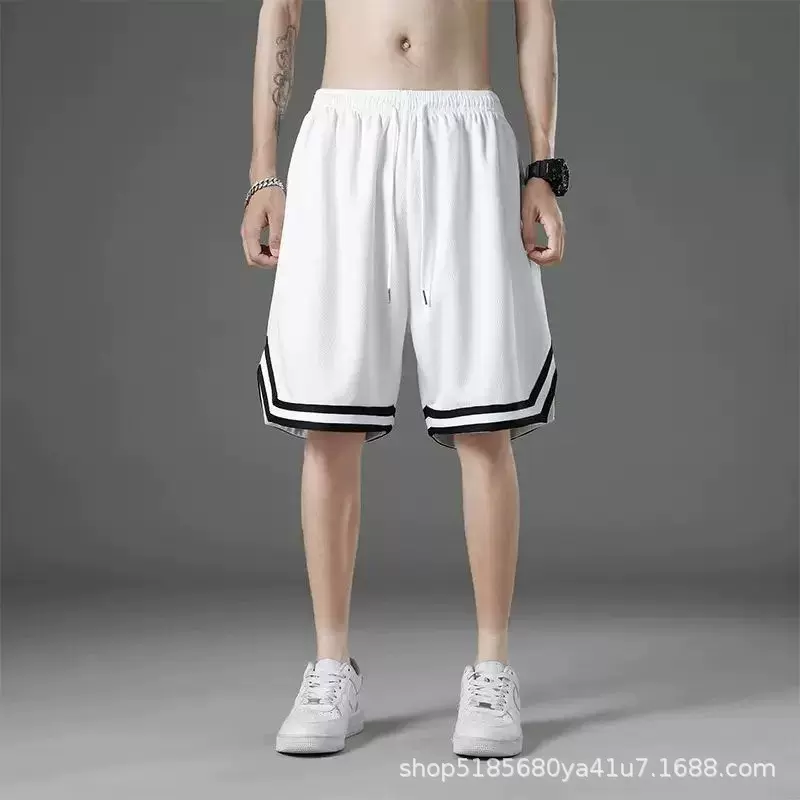 批发 篮球运动裤男夏季薄款宽松裤潮流裤衩男美式球裤休闲五分裤