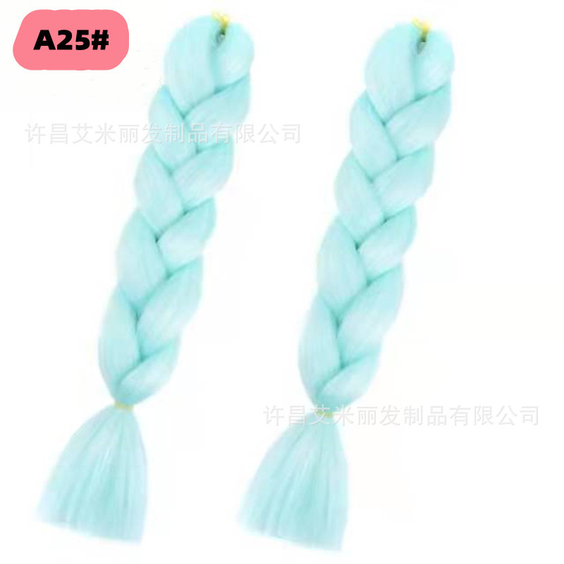 Trenzas africanas con cabello rosa渐 – materiales de alta temperatura, estilo boxeador