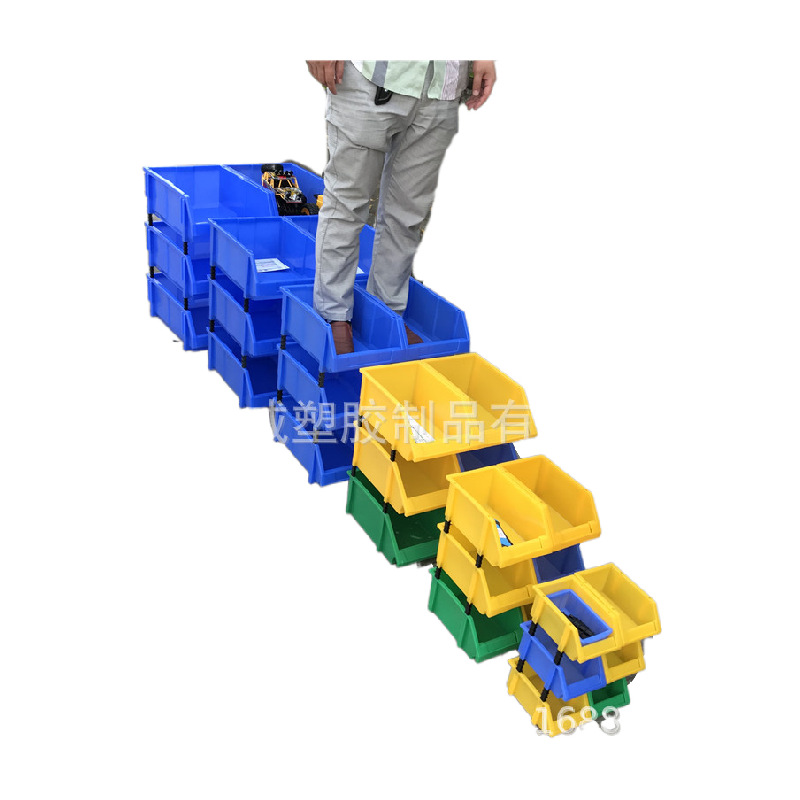 东莞寮步现货供应斜口塑料盒 组立式零件盒 五金螺丝配件盒